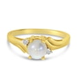 thumbnail image 6 of 10k Yellow Gold Freshwater Cultured Pearl And Diamond Ring, 6 of 6