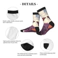 thumbnail image 4 of KLL Butterfly Over Lavender Print Cool Socks Men's Women's Crew Socks Funny Crazy Novelty Stockings, 4 of 7