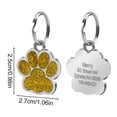 thumbnail image 3 of RuiJiao Personalized Pet Tag Dog Tag Tag Alloy Metal Glitter Dog Tag Blank Dog Tag Pendant Engraved Pet Accessory, 3 of 9