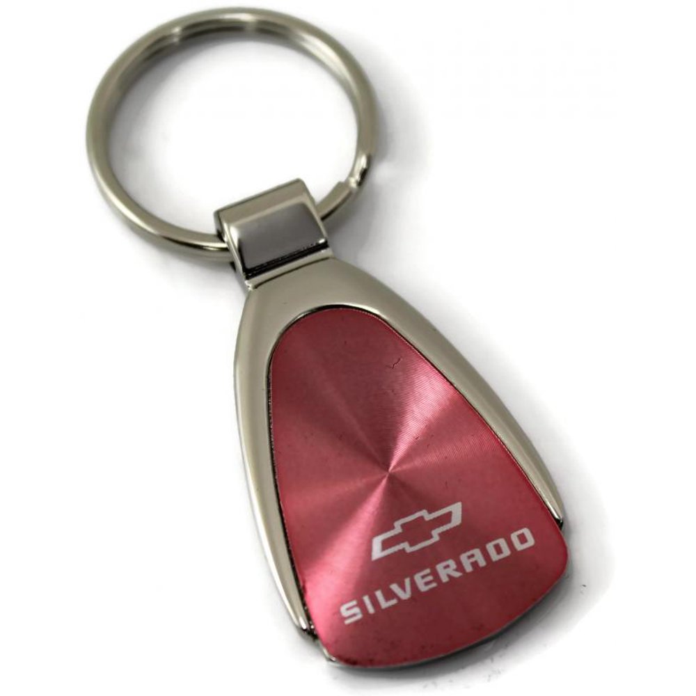 Chevy Chevrolet Silverado Pink Tear Drop Key Chain