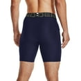thumbnail image 3 of Under Armour Men's HeatGear Compression 6\&q; Shorts (Midnight Navy/White, XLT), 3 of 3
