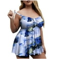 thumbnail image 1 of RKSTN Plus Size Tankini Women 2 Pieces Swimsuits with Shorts Floral Printed Flowy Bathing Suits, 1 of 7