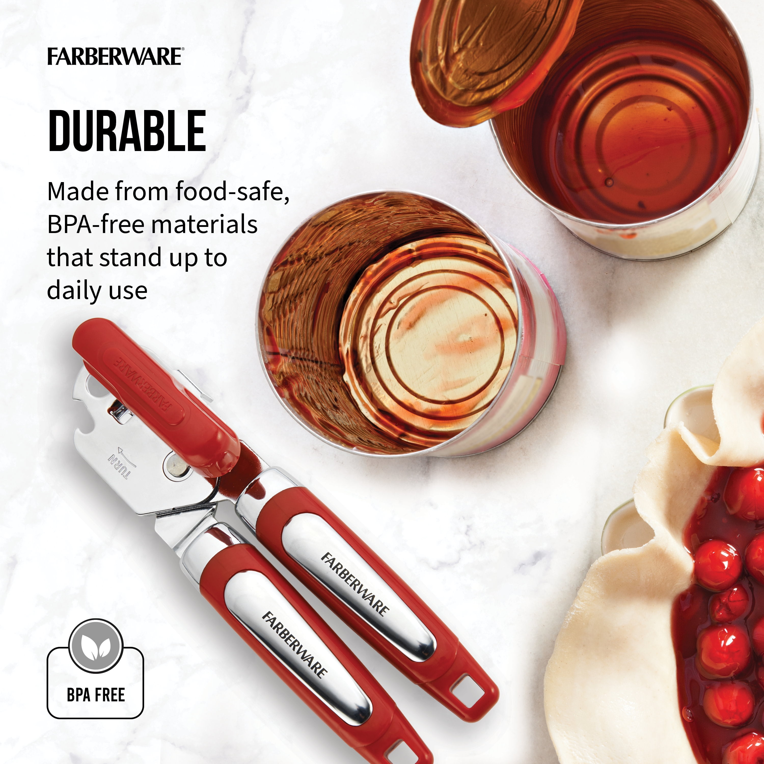 Farberware Red Battery Operated Can Opener - CHC Home Center