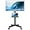 Black, variant on Mobile TV Stand for 23-60 Inch TVs, Rolling TV Stand with Locking Wheels, Adjustable Height, Media Shelf, Max VESA 400x400mm, Holds Up to 88lbs