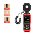 thumbnail image 2 of Digital Light Meter Luxmeter Detachable Probe Illuminometer 200000 Lux/Fc Photometer Enviromental Tester ,Easy to Use, 2 of 7