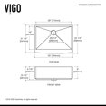 thumbnail image 2 of VIGO 30" Farmhouse Stainless Steel 16-Gauge Single Bowl Kitchen Sink and Matte Black Pull-Down Kitchen Faucet, 2 of 7