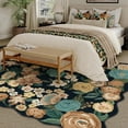 thumbnail image 6 of WIPONKEN 6x9 Floral Area Rugs Machine Washable Non-Slip Botanical Rug for Living Room Bedroom, Modern Farmhouse Floor Mat with Vintage Flowers Pattern, Home Decor Indoor Low Pile, 6 of 8