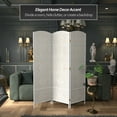 thumbnail image 2 of Red Lantern 6 ft. Tall Diamond Weave Fiber Room Divider - White - 3 Panel, 2 of 6