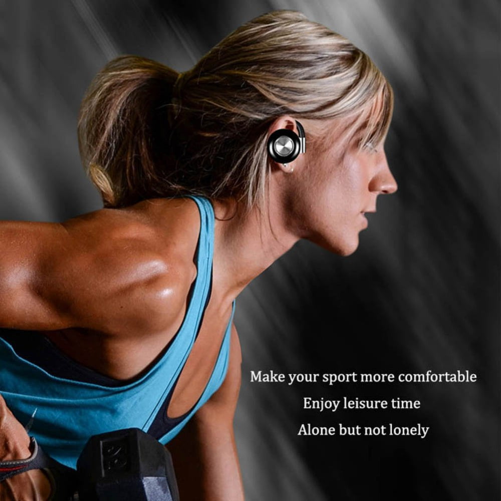 Wireless Running Earbuds, Over Ear Hooks, Water-Resistant Wireless Running Headphones. Bass Boost, Bluetooth 5 Wireless Charging Case, Gift for Runners