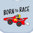 thumbnail image 4 of Inktastic Born to Race Red Race Car Boys or Girls Baby Bib, 4 of 4