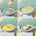 thumbnail image 4 of Billuyoard Sartén sin desorden, sartenes antiadherentes, tamaño compacto, artesanía, ollas de cocina, estructura metálica, bistec, tortitas, suministros Utensilios de cocina 24cm Billuyoard HA026347-02, 4 of 6