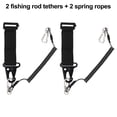 thumbnail image 3 of Fishing Rod Carry Belt With Rope Spiral Cord Butt Belt Rod Drop Prevention 2Rod Tether+2Rope Shenzhuyue, 3 of 11