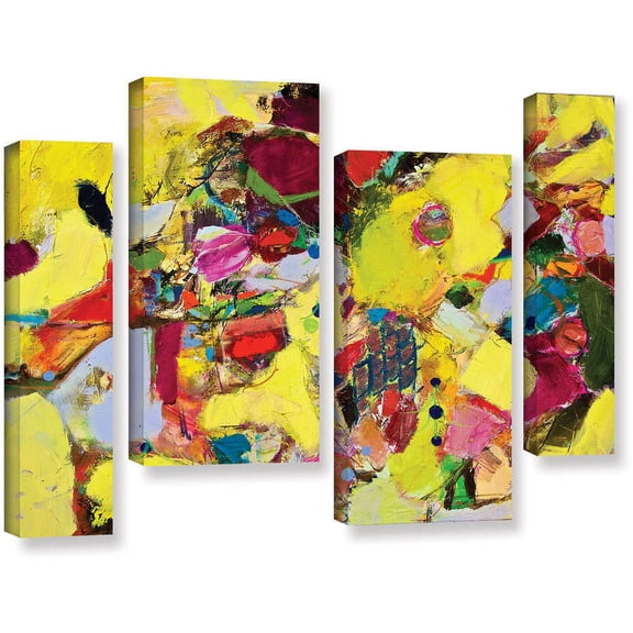 ArtWall Allan Friedlander 'Bumble' 4 Piece Gallery-wrapped Canvas Staggered Set