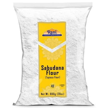 Rani Sabudana Flour (Tapioca/Sago Flour) 28oz (1.75lbs) 800g ~ All Natural | Vegan | Gluten Friendly | NON-GMO | Kosher | Indian Origin