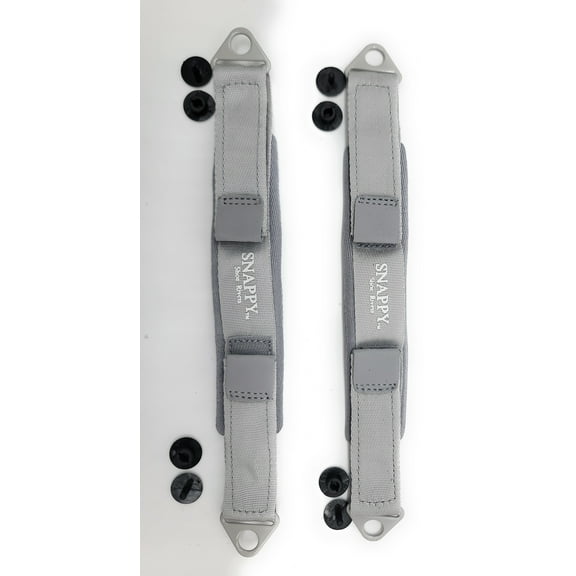 Snappy Adjustable Soft Replacement Heel Straps Gray for Clog Shoes