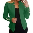 thumbnail image 6 of Uqiangy Womens Blazers for Work Casual Womens Blazer Blazer for Women Casual Blazers for Women Lightweight Womens Jackets Dressy Casual Office Wear for Women 2025 Casual Blazer for Women Green1 2XL, 6 of 7