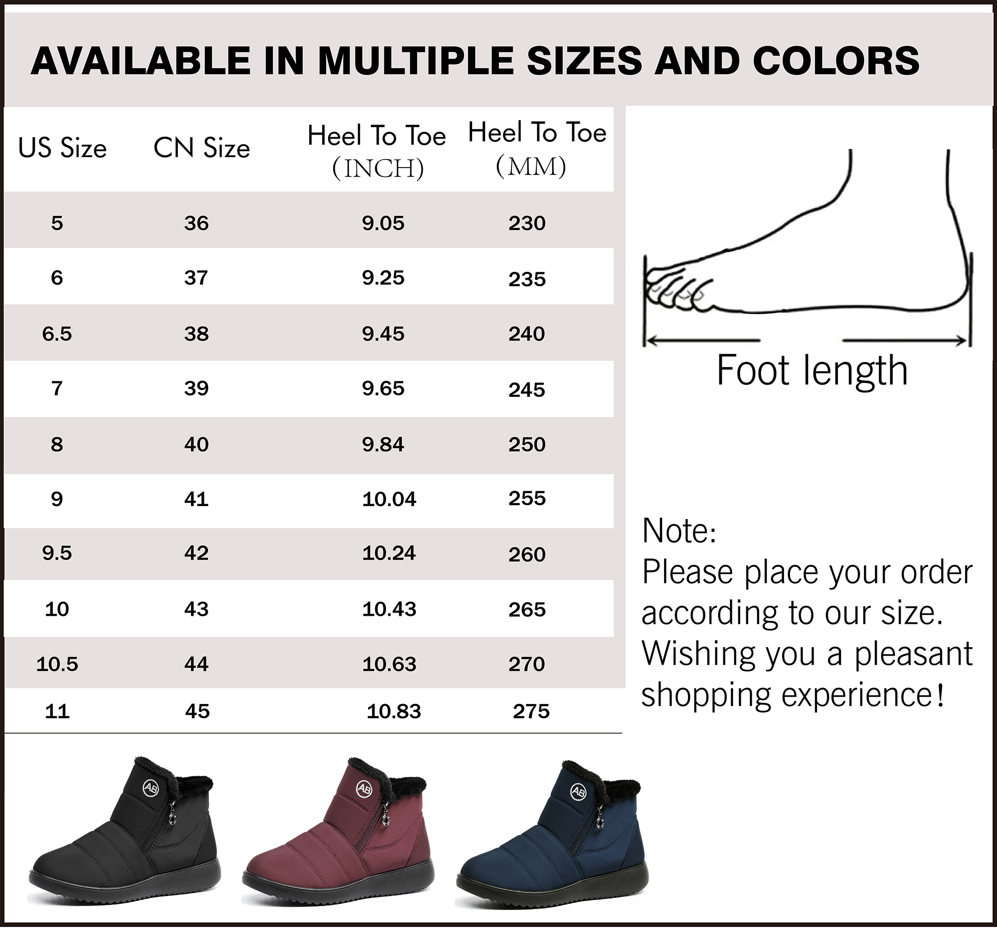 Northblanc Women's Waterproof Winter Snow Boots photo 7