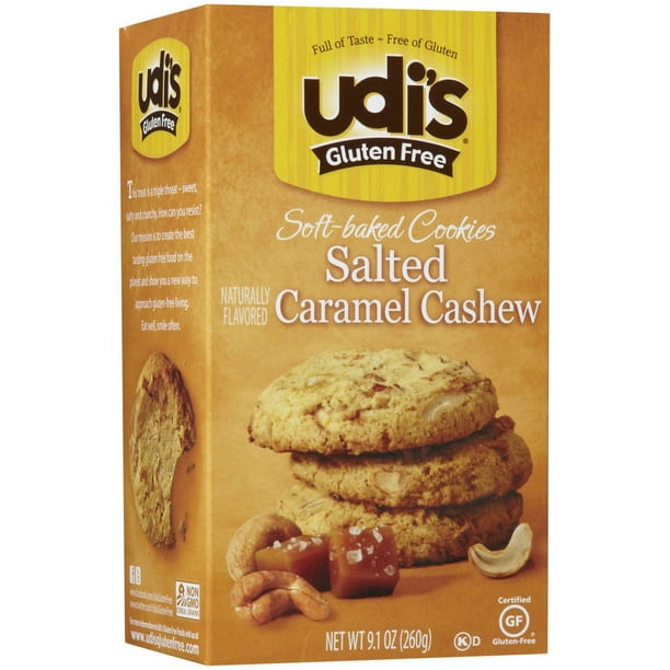 UDI's Biscuits au caramel salé & noix de cajou UDI's Biscuits tendres-cuit 260 g