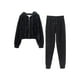 thumbnail image 2 of Guardurnaity Conjunto de ropa de invierno para mujer, Fitness, correr, Jogging, niñas, viajar, senderismo, manga larga, Sudadera con capucha, conjuntos de ropa Negro 2XL, 2 of 6