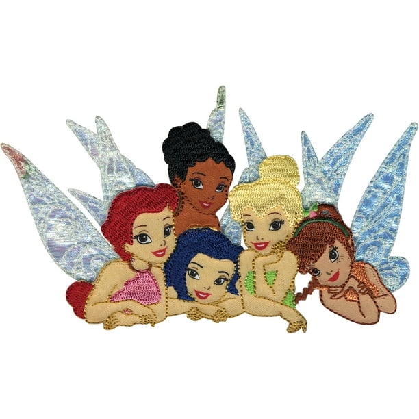 Wrights 193 3305001 Disney Fairies IronOn Applique Fairy Group