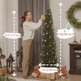 thumbnail image 3 of HOMCOM 6ft Christmas Tree with DIY Synchronized LEDs, Xmas Tree, Green, 3 of 10