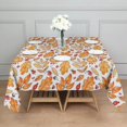 thumbnail image 3 of Autumn Leaves and Fall Berries Pattern Square Tablecloth,Waterproof Square Table Cover,Wipeable Spillproof Washable Table Cover for Home Kitchen Party Decor 42"X42"(107x107cm), 3 of 6