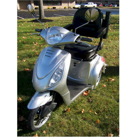 EMS-48 Adult Electric Mobility Scooter in silver, handicapped
