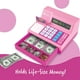 thumbnail image 3 of Calculadora de caja registradora de juego de simulación, Desarrolla habilidades matemáticas tempranas, 73 piezas, Edades 3+, Rosa, 3 of 3