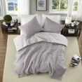 thumbnail image 3 of Luxury 3Piece Bedding Sets 100% Cotton Charcoal Sateen Modern AllSeason Comforter, 3 of 10