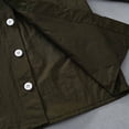 thumbnail image 6 of Yiyuu Toddler Boys Long Sleeve Button Down Shirt Unisex Casual Cotton Shirt, Sizes 2-3, 6 of 8