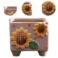 thumbnail image 6 of IDEAL Ceramic Planter Creative Flowerpot Ideal Gift Decorative Plant Pot for Pink, 6 of 8