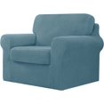 thumbnail image 1 of CHUN YI Stretch Checks Spandex Sofa Cover Separate Backrests Cushions Cover Slipcover, 1 of 5
