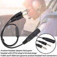 thumbnail image 3 of Helicopter General Aviation Headphone Adapter Headset Connector communication earphone Aircraft Communication Earphone Converter, 3 of 9