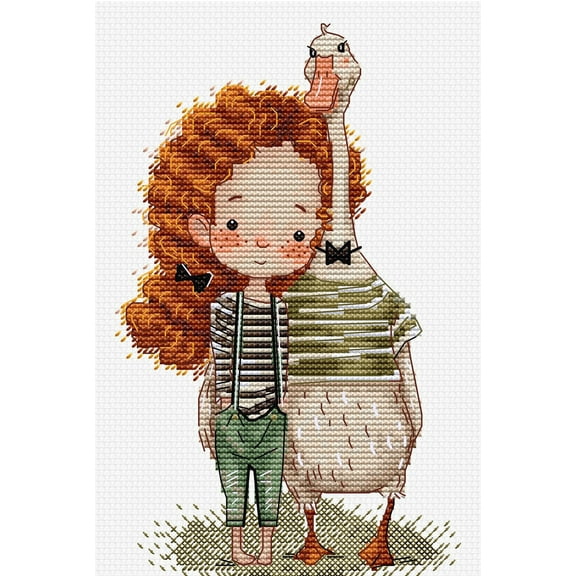 Cross Stitch Kit - Lucy and The Goose