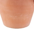 thumbnail image 5 of DecMode 11" Washed Terracotta Jug Pink Ceramic Vase with Handles, 5 of 14