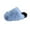 Blue, variant on Wensltd Fuzzy Slippers for Women Winter Indoor and Outdoor Bow Flat House Shoes with Memory Foam