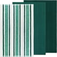 thumbnail image 3 of DecorRack Kitchen Towels Set, 16 x 27" Large Dish Towels, Drying Dish Cloths 100% Cotton, Green Set (3 Pack), 3 of 4