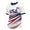 066 USA, variant on Soccer for Men USA Patriotic Print Short Sleeve Crew Neck Quick Dry Training Shirt Sports Casual T Shirt American Team Fan Support Top for Match Daily Outdoor