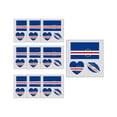 thumbnail image 2 of Linnome 10 Piece Soccer Team Temporary Tattoos Waterproof Fake Body Art for Sports Events Fan Party Face Arm Decoration Removable Design, 2 of 6