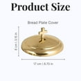thumbnail image 2 of Communion Bread Trays Lid for Churches Mayur Export Stainless Steel Communion Supplies (Gold Mirror), 2 of 3