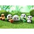 thumbnail image 2 of Holzlrgus 12 Pcs Cute Panda Miniatures - Honey Bucket Fairy Garden Moss DIY Terrarium Crafts Home Décor Ornaments., 2 of 5