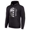 thumbnail image 2 of Men's Starter Black Dallas Stars Half Helmet Fleece Pullover Hoodie, 2 of 3