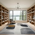 thumbnail image 2 of ODIKA Brindle Abstract Spotted Minimalist Tone Inspired Marbled Field Low Profile Flatwoven for Great Room, Indoor Open Concept, Large Living, 2 of 7