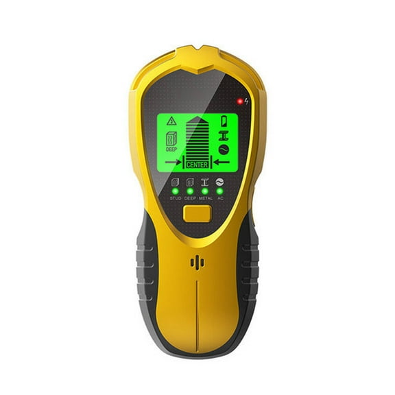 GJX Stud Finder 4 in 1 Advanced Finder Wall Scanner for Metal and Wood Detection,User-Friendly Stud Sensor,Yellow