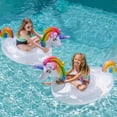 thumbnail image 6 of Joyfy Inflatable Unicorn Pool Float Raft with Glitters, Fun Beach Floaties, Ride On Unicorn Raft, Pool Toys, Party in Summer Lounge Raft Decorations for Kids, 6 of 7