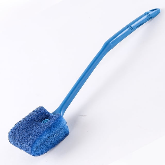 Cepillo de esponja de doble cara con raspador de algas para acuarios SLSON
