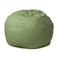 thumbnail image 1 of Small Solid Green Kids Bean Bag Chair, 1 of 9