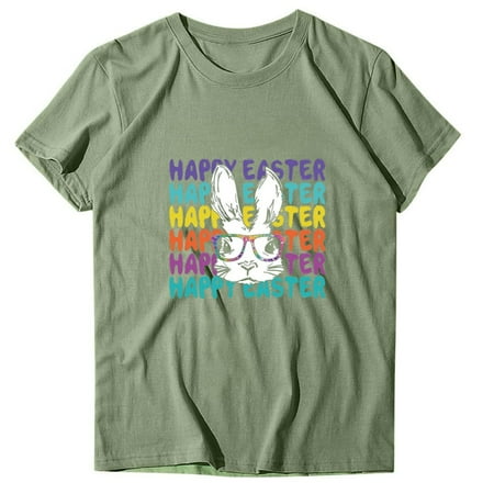 

Corset Tops for Women Floral Women Casual Printing Short Sleeves Round-Neck Loose T-Shirt Blouse Tops Comfort Colors Tshirt Army Green 3XL