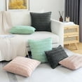 thumbnail image 7 of Lomyolo Decorative Throw Pillow Covers 16x16 Inch Soft Boho Striped Pillow Covers Modern Farmhouse Home Decor for Sofa Living Room Couch 2 Pack, 7 of 7