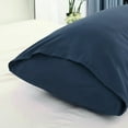 thumbnail image 4 of PiccoCasa 1Pc Silky-Soft 1800 Microfiber Long Body Pillowcase, Queen Navy 20"x54", 4 of 7